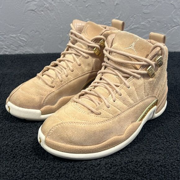 🔥🏀 Air Jordan XII Retro Vachetta Tan Women Sz 6.5 - Rare Special Edition - GUC - Picture 3 of 12